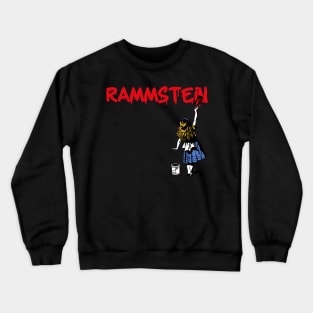 ramms ll girls with red paint Crewneck Sweatshirt